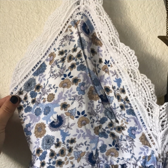 NWT Francesca's Collection Sexy Comfy Floral Pajama Top Sleepwear Loungewear - Picture 3 of 15